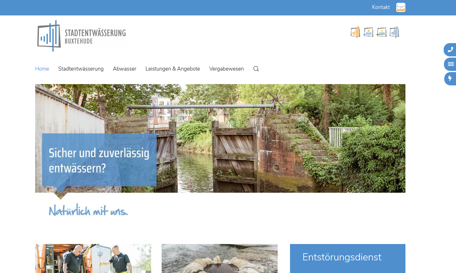 Webseiten Stadtentwaesserung Buxtehude