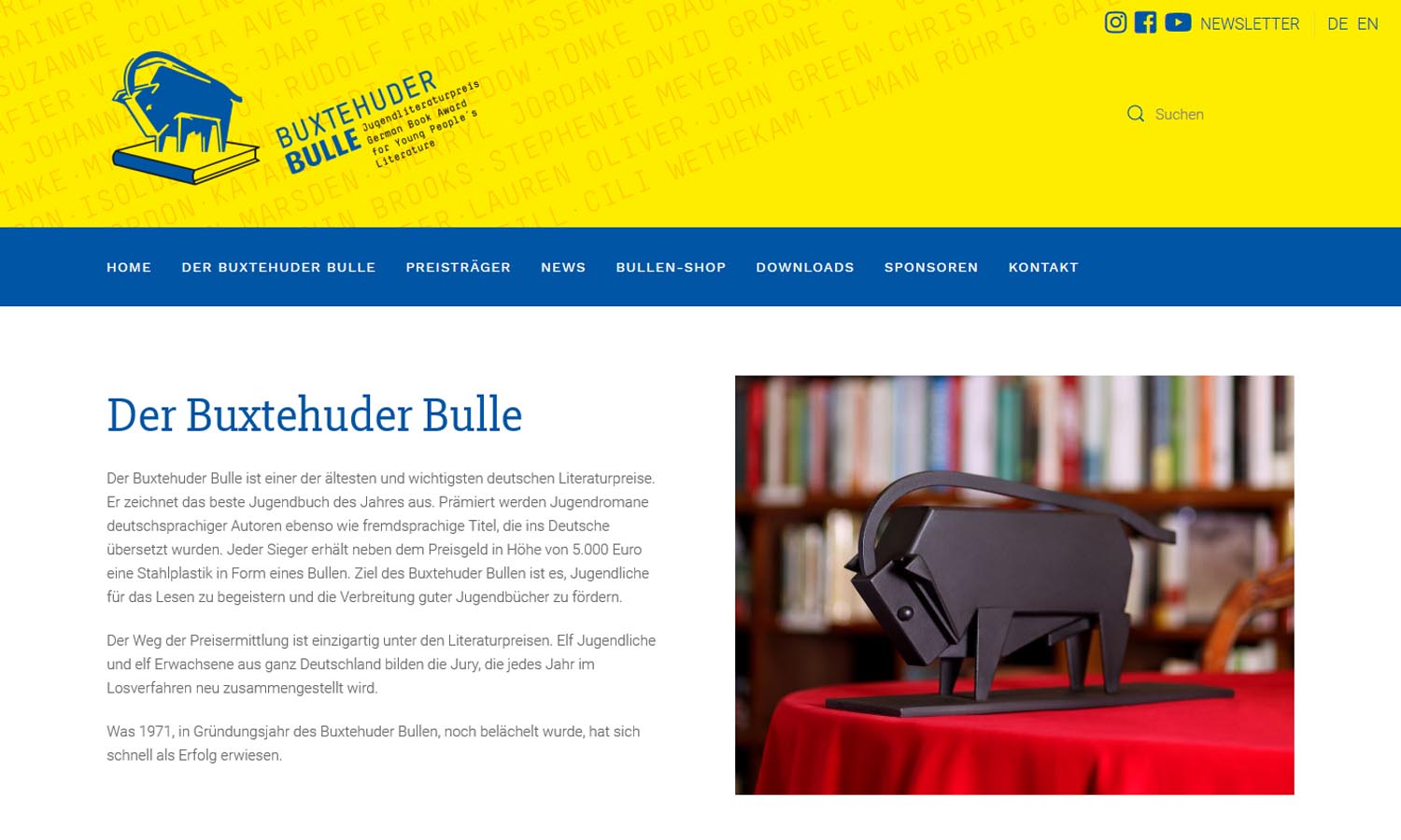 Webseite Buxtehuder Bulle